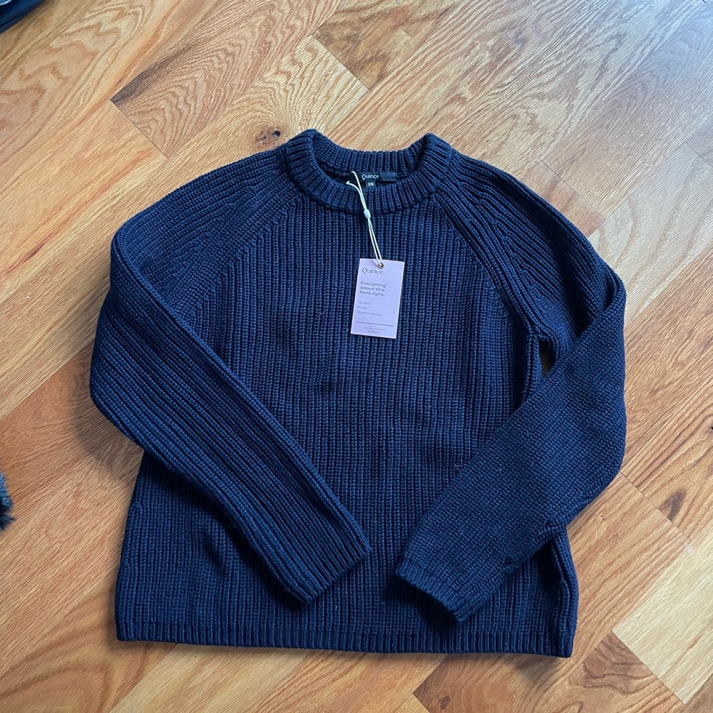 Quince 100% cotton fisherman crewneck